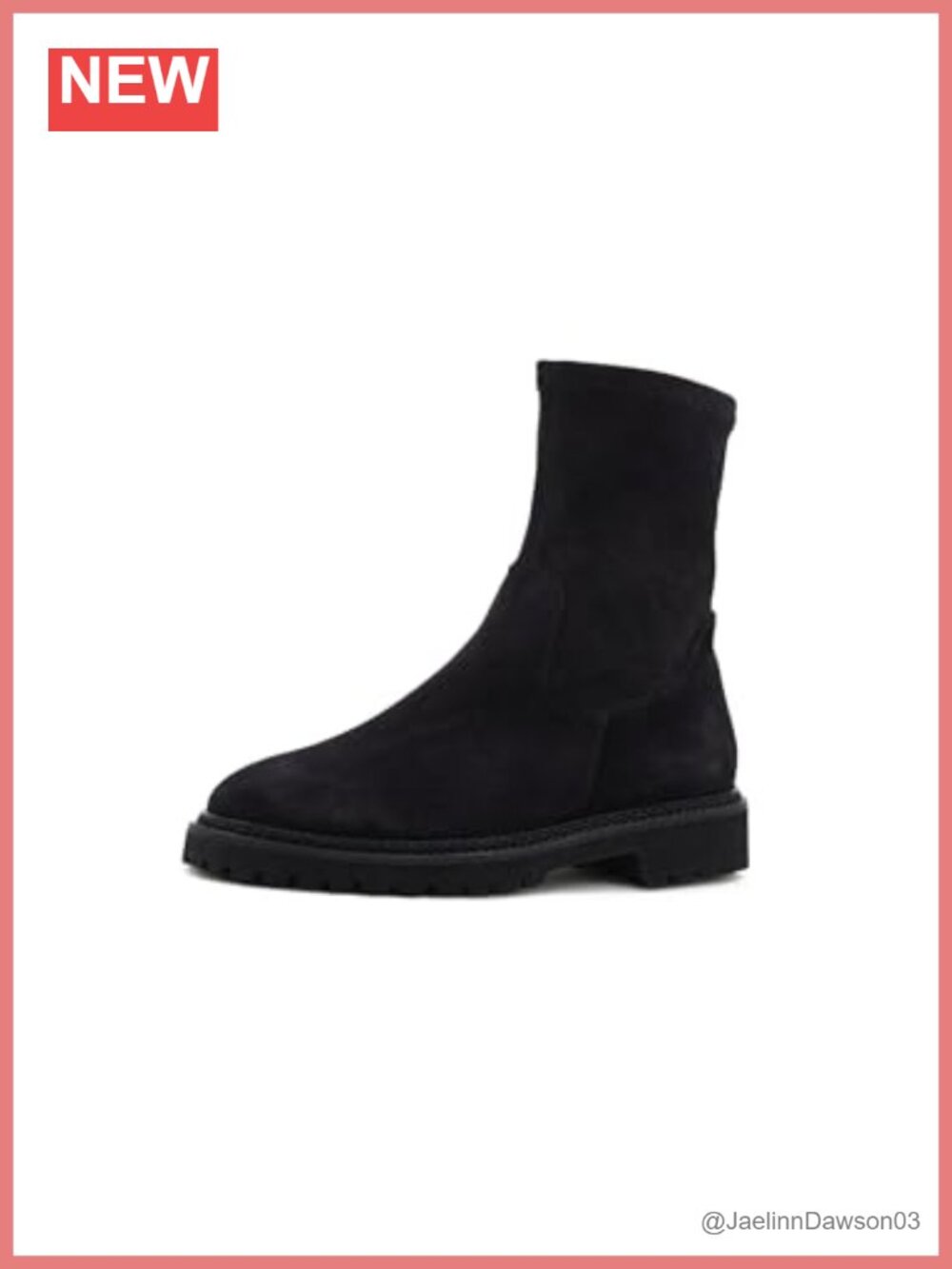 Aquatalia Suede Lug Sole Ankle Booties Warm Lined, Ideal Gift, Water Resistant